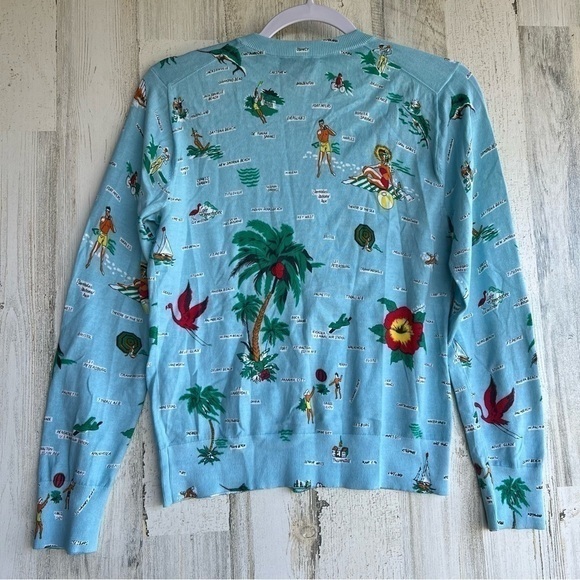 J. Crew Florida‎ Map Sweater Size Medium - Picture 4 of 16